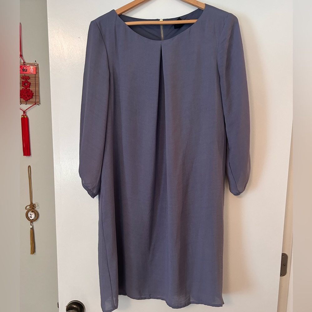 H&M periwinkle cocktail dress, 3/4 sleeves, women’s size 12